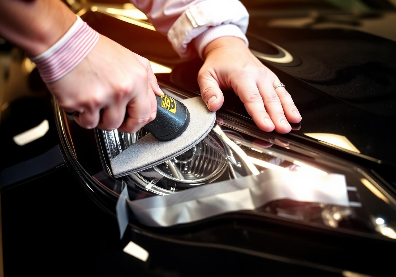 プロによる丁寧な研磨作業